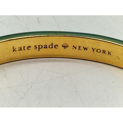 48 - Katie Spade 'Like Hotcakes' Enamelled Bangle with Box.