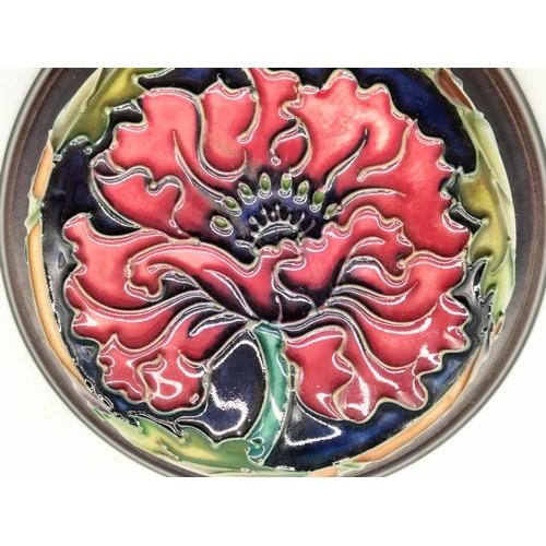 65 - Moorcroft Paperweight on Wooden Base. 5cm High, 11cm Diameter.