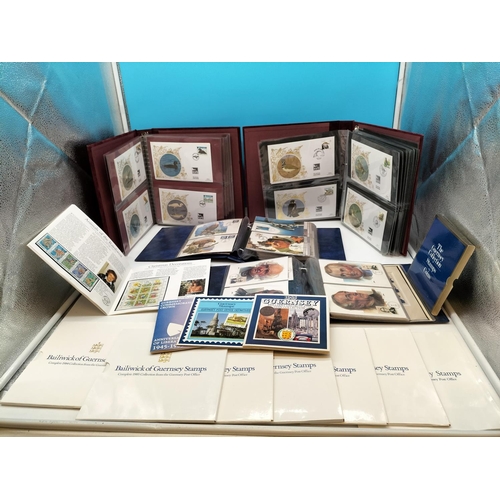 686 - Collection of Coins and Stamps to Incl. Guernsey Uncirculated 1985 Coins & Stamps, Bailwick of Guern... 