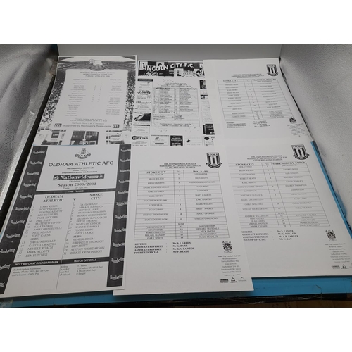 719 - Large Collection of Stoke City Football Programmes and Team Sheets.