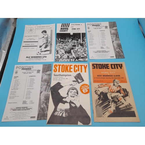 727 - Collection of Approx 66 Stoke City Related Football Programmes.