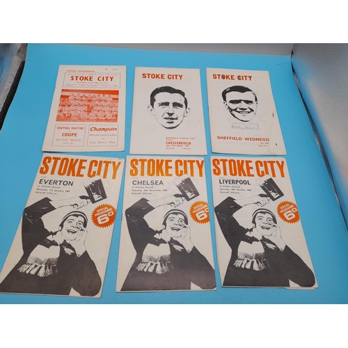 727 - Collection of Approx 66 Stoke City Related Football Programmes.