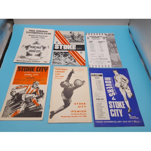 727 - Collection of Approx 66 Stoke City Related Football Programmes.