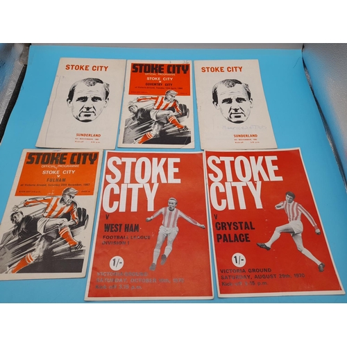 727 - Collection of Approx 66 Stoke City Related Football Programmes.