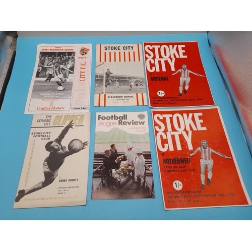 727 - Collection of Approx 66 Stoke City Related Football Programmes.