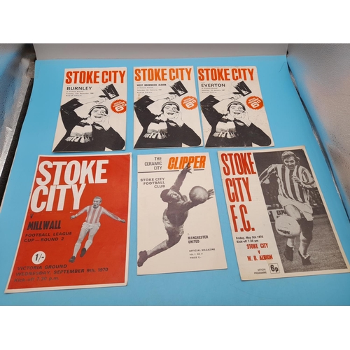 727 - Collection of Approx 66 Stoke City Related Football Programmes.