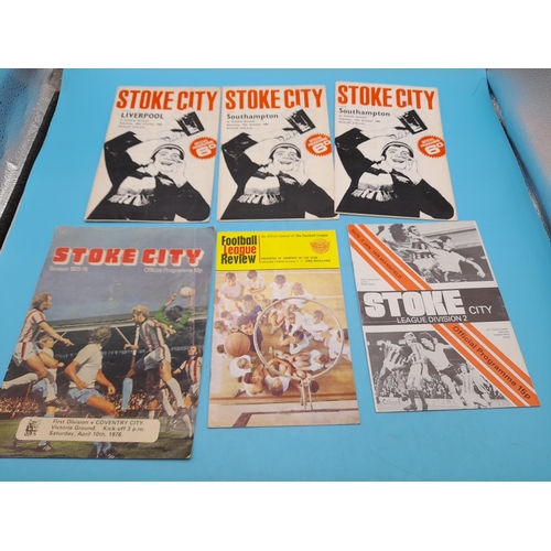 729 - Collection of Stoke City Football Programmes and Team Sheets.