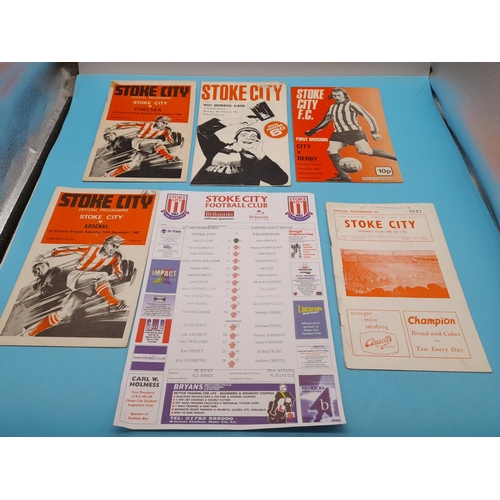 729 - Collection of Stoke City Football Programmes and Team Sheets.