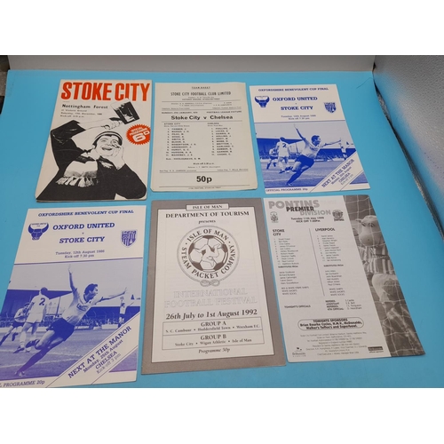 729 - Collection of Stoke City Football Programmes and Team Sheets.