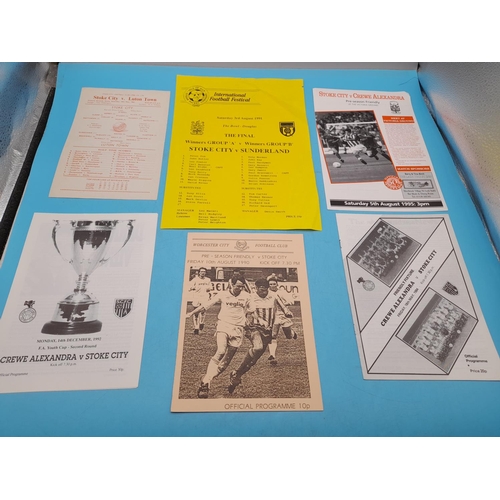 729 - Collection of Stoke City Football Programmes and Team Sheets.