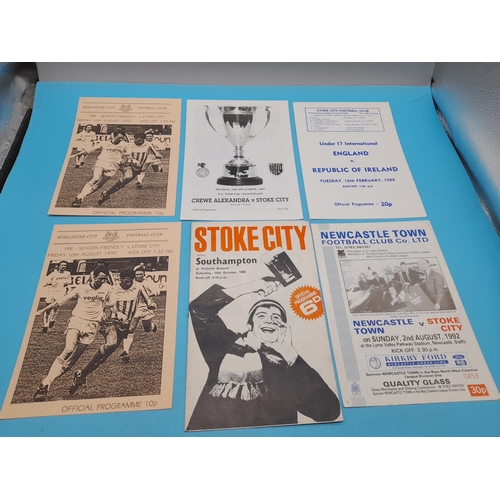 729 - Collection of Stoke City Football Programmes and Team Sheets.