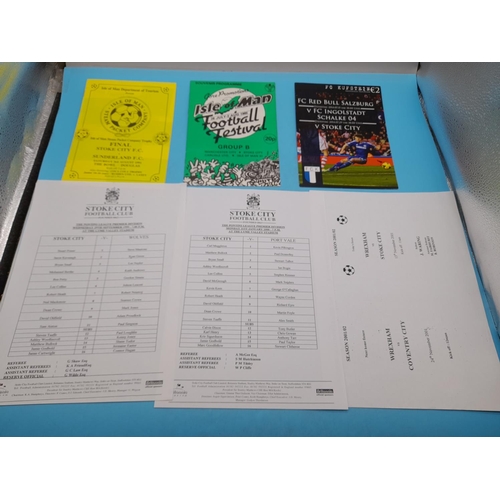 730 - Large Collection of Stoke City Team Sheets.