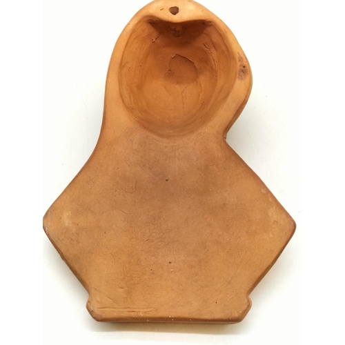 78 - Terracotta Wall Hanging of the Virgin Mary. 25cm High, 17cm x 7cm.