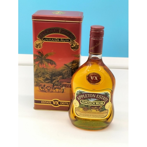 111 - Appleton Estate Jamaican Rum in Presentation Tin. 70cl