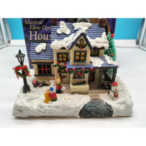 191 - Musical Battery Operated Christmas House Decoration. W/O