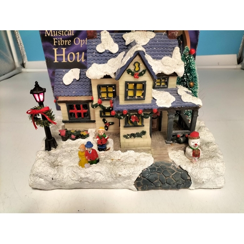 191 - Musical Battery Operated Christmas House Decoration. W/O