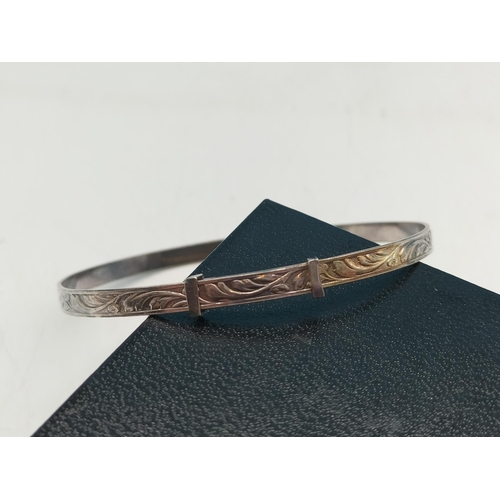 242 - Sterling Silver Adjustable Bangle