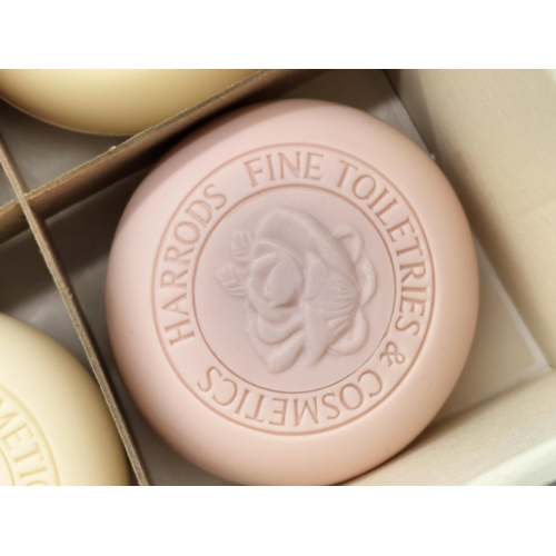 261 - 2 Boxed Sets of Harrods Guest Soaps to Incl. Rose, Lavender, Lily & Buttermilk. One Soap Missing Fro... 