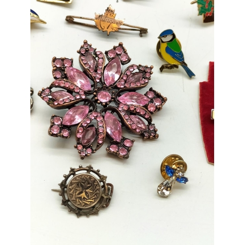 327 - Collection of Brooches & Pins