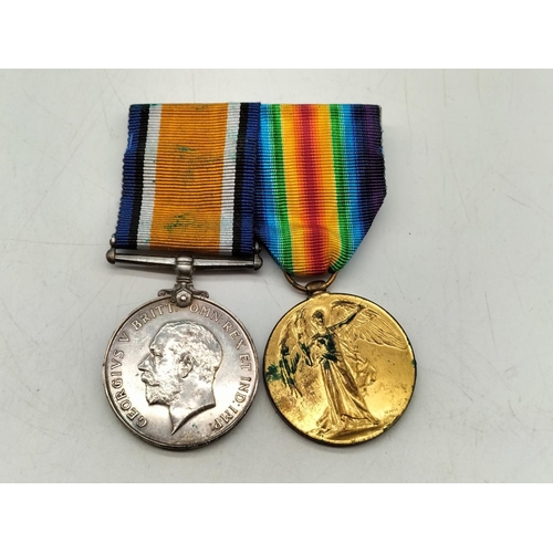 56 - WWI Medals x2 Lieut. G.W. Platt RAF Plus Buttons & Lapels