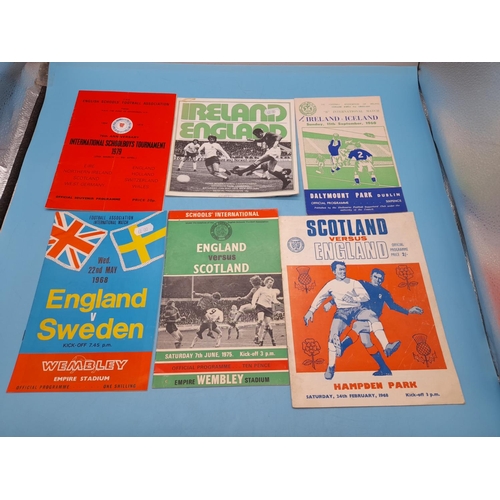 160E - Collection of Football Programmes to Incl. England, Leeds, Crewe Alex, etc. (Approx. 78)