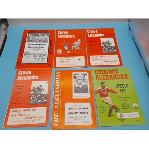 160E - Collection of Football Programmes to Incl. England, Leeds, Crewe Alex, etc. (Approx. 78)