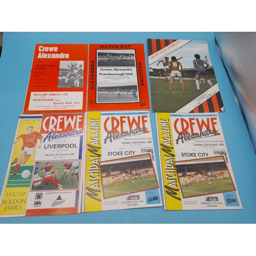 160E - Collection of Football Programmes to Incl. England, Leeds, Crewe Alex, etc. (Approx. 78)