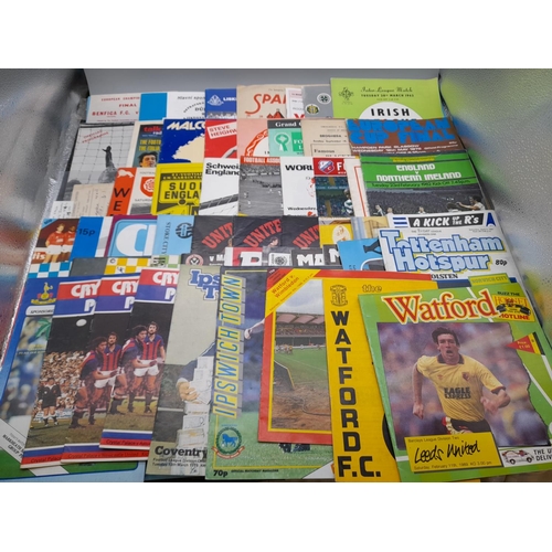 160F - Collection of Football Programmes to Incl. 1963 & 1976 European Cup Final, etc. European (Approx. 54... 