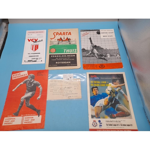 160F - Collection of Football Programmes to Incl. 1963 & 1976 European Cup Final, etc. European (Approx. 54... 