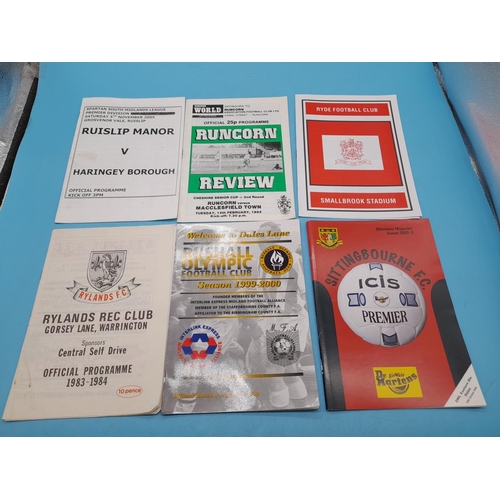 175A - Collection of Football Programmes to Incl. Semi Professional / Non League (Approx. 100)