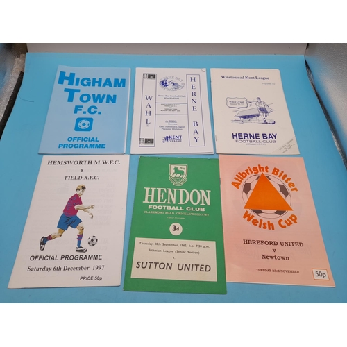 180A - Collection of Football Programmes Mostly Semi Professional / Non League (Approx. 70)