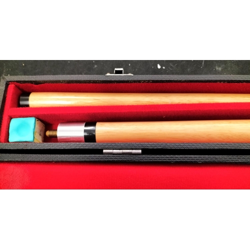 250 - Vintage Halex snooker cue and carry case