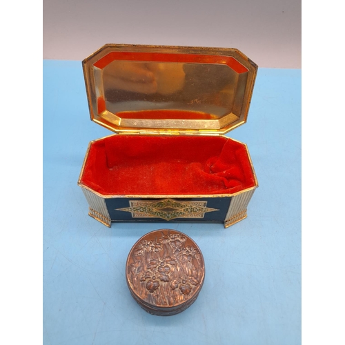 345 - Collection of display and trinket boxes and a pill box