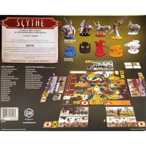 471 - Scythe Fantasy board game and expansion kit with accessories