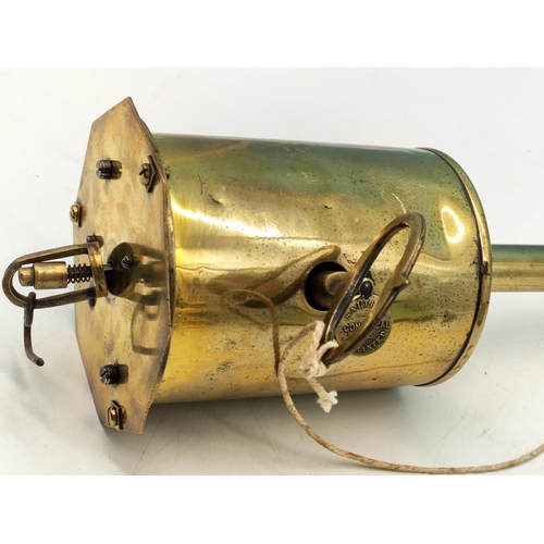 65 - Salter's Brass Spit Jack Roaster With Key 30cm (h)