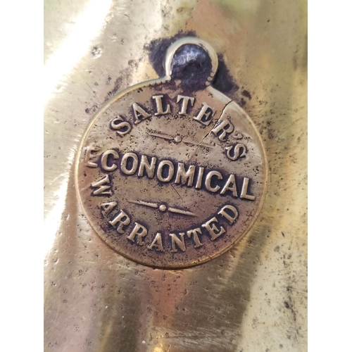 65 - Salter's Brass Spit Jack Roaster With Key 30cm (h)