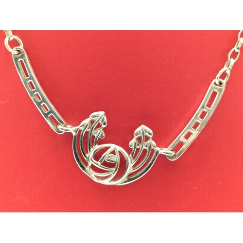 92 - 925 Silver Rennie Macintosh style necklace.