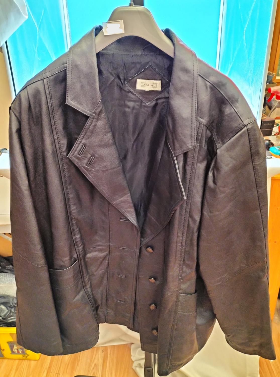 Leather jacket store size 22