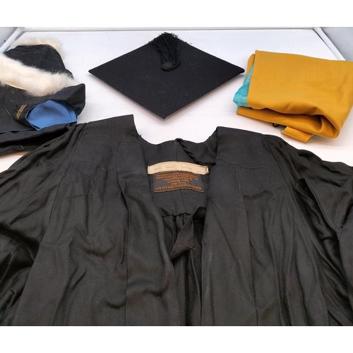 291 - Ravenscroft and Willis, Graduation cap and Gown set.