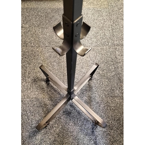 298 - Metal hat and coat stand 188cm high x 60cm across the base. Collection ONLY