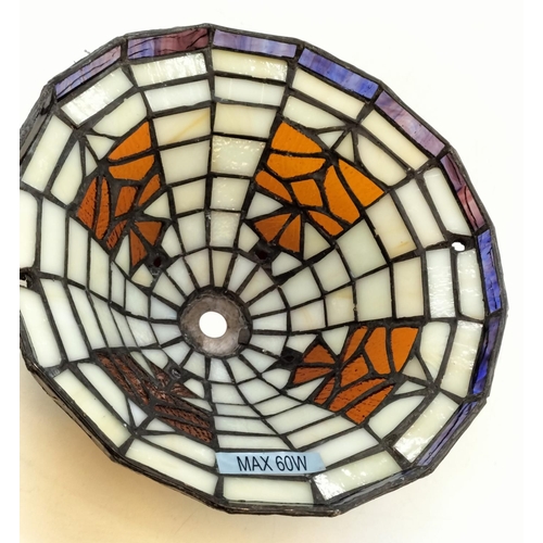 310 - two Tiffany style lamp / light shades 21cm Diameter