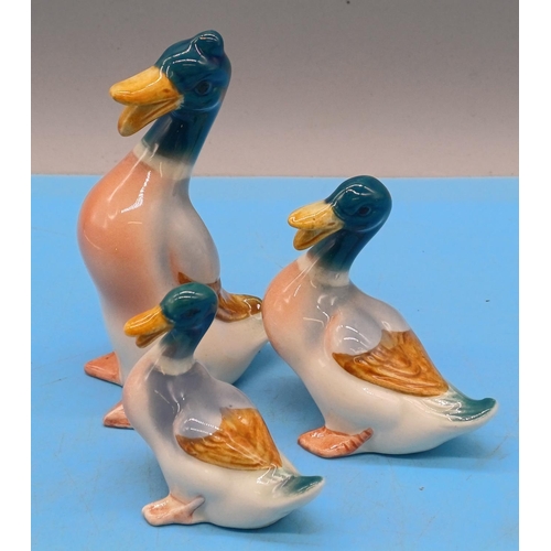 38 - Collection of Beswick Mallard Duck Figures Tallest 9cm