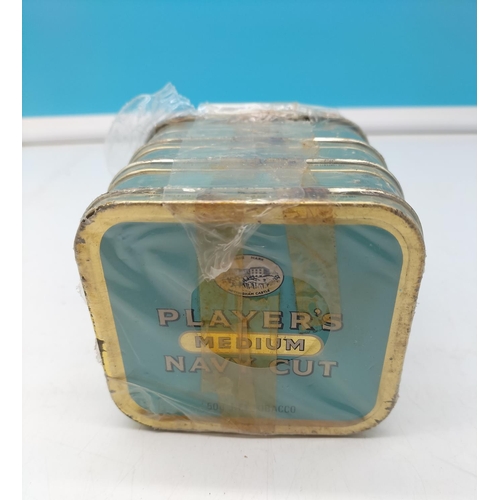 10A - 4 x 50 Gram Sealed Tins of Players Medium Navy Cut Tobacco. Gross Weights of Individual Tins 98g, 97... 