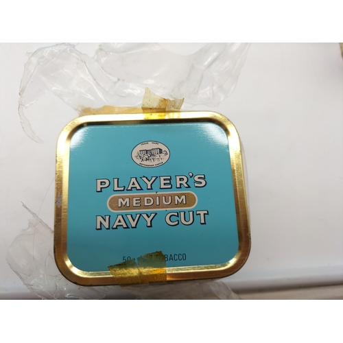 10A - 4 x 50 Gram Sealed Tins of Players Medium Navy Cut Tobacco. Gross Weights of Individual Tins 98g, 97... 