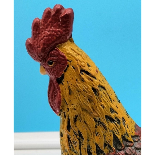149 - Cast Iron Cockerel Doorstop. 26cm High x 20cm.
