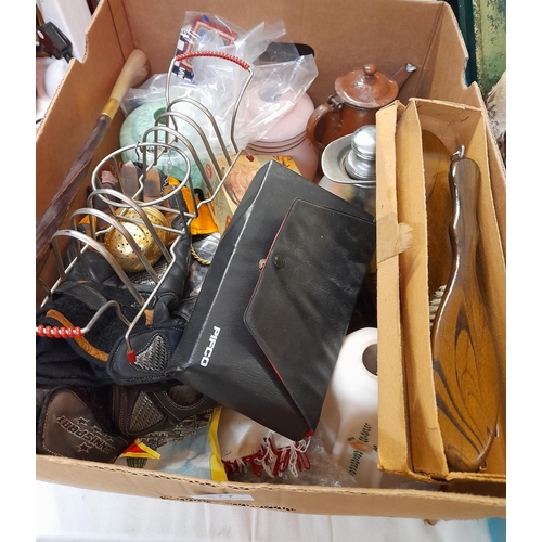 277 - 2 Boxes of Assorted Items to include Ceramics, Glass, etc.