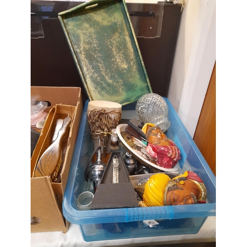 277 - 2 Boxes of Assorted Items to include Ceramics, Glass, etc.