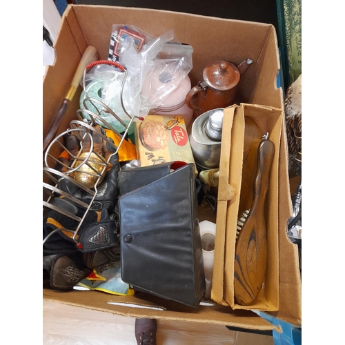 277 - 2 Boxes of Assorted Items to include Ceramics, Glass, etc.
