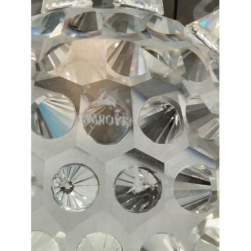 285 - Boxed Large Swarovski Crystal Hedgehog. 5cm High, 8cm x 6cm. Slight A/F to One Spine