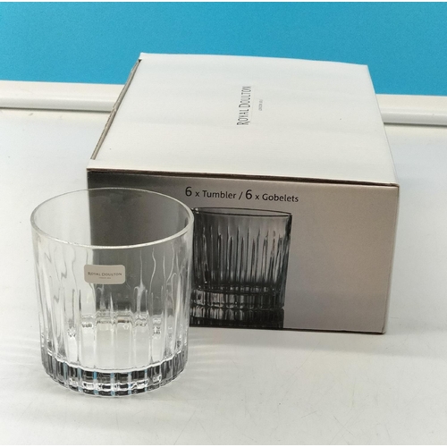 301 - Boxed Set of 6 Royal Doulton Whisky Tumblers